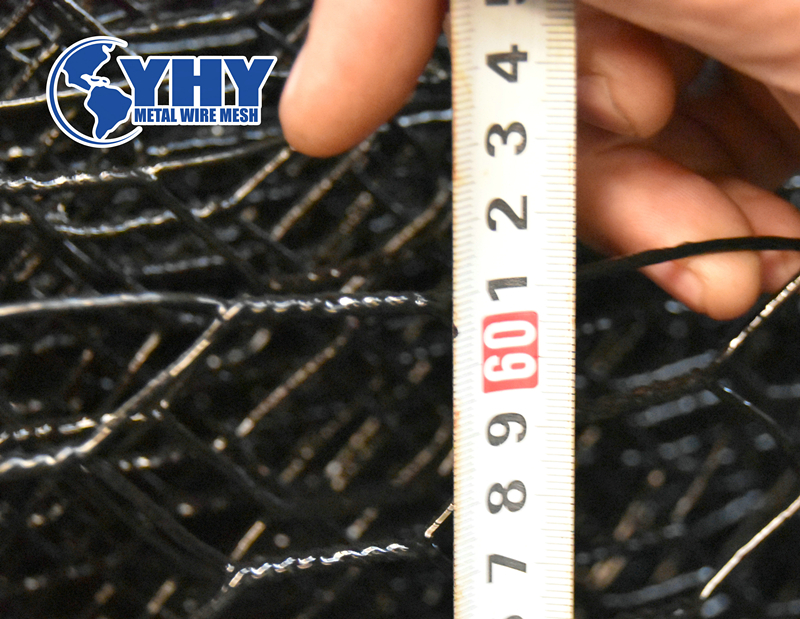 Hot dipped galvnaized then PVC coated fish wire mesh 12bwg 1 1/2