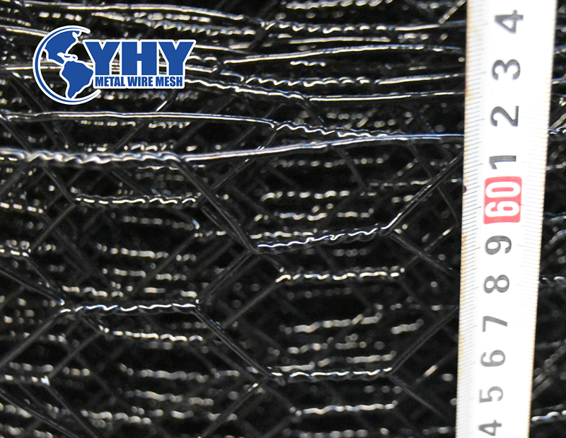 Hot dipped galvnaized then PVC coated fish wire mesh 12bwg 1 1/2