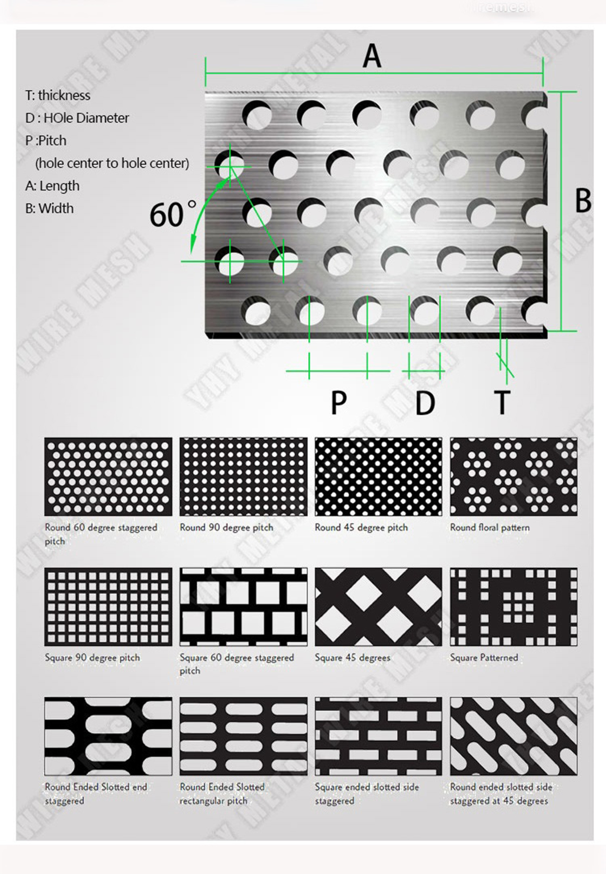 Architectural ornament Punching Mesh Panels for Exterior Wall