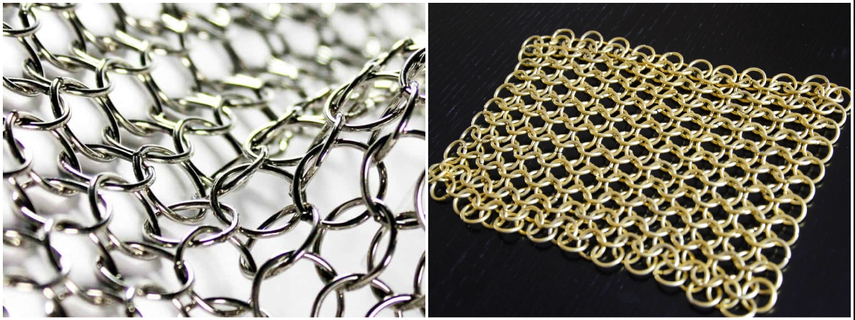 Chainmail Curtain Decorative Ring Metal Mesh Curtains