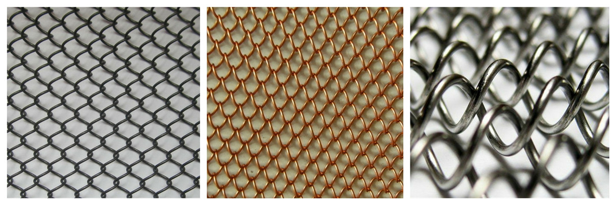 100mm Wire Diameter Stainless Steel Wire  Metal Mesh Curtain 10m Height  Decoration Mesh