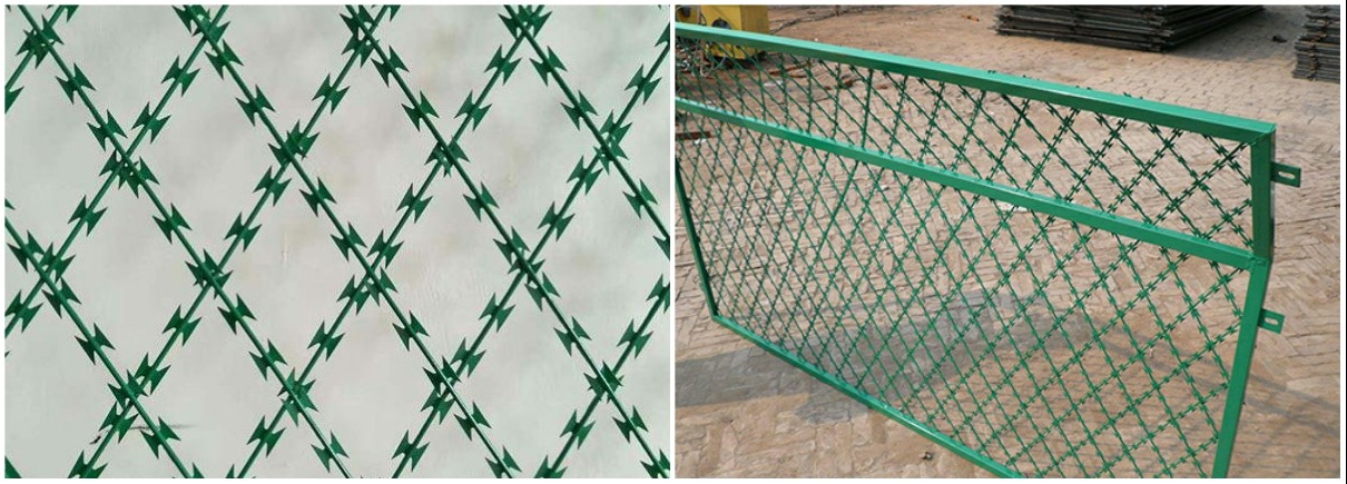 Military Razor Barbed Wire Welded Wire Mesh Fence/Welded Razor Wire Mesh