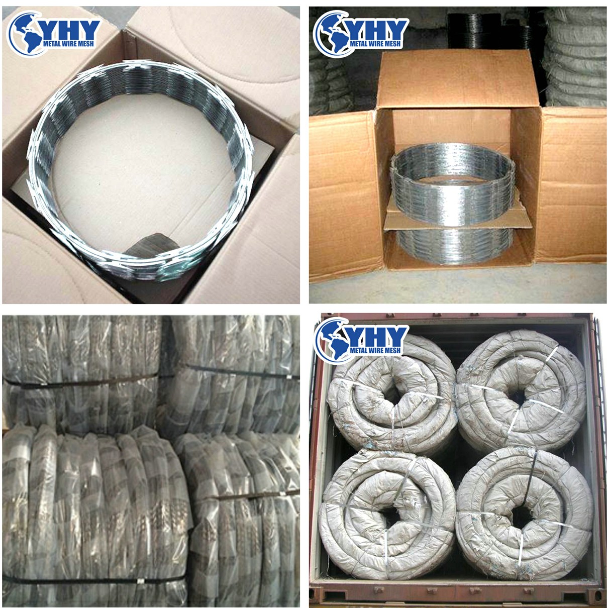 High safety concertina barbed wire flat cross razor barbed wire