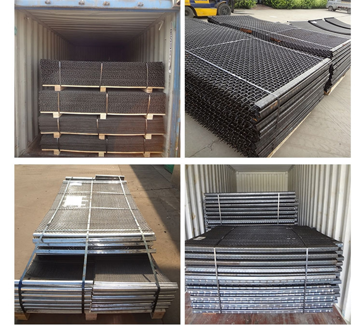 Galvanized vibrating screen mesh