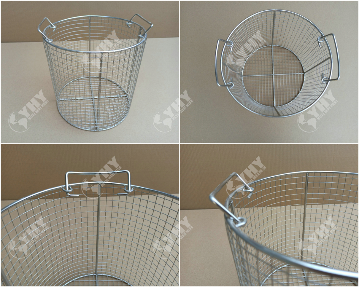 custmzied ss304 welded vintage wire basket