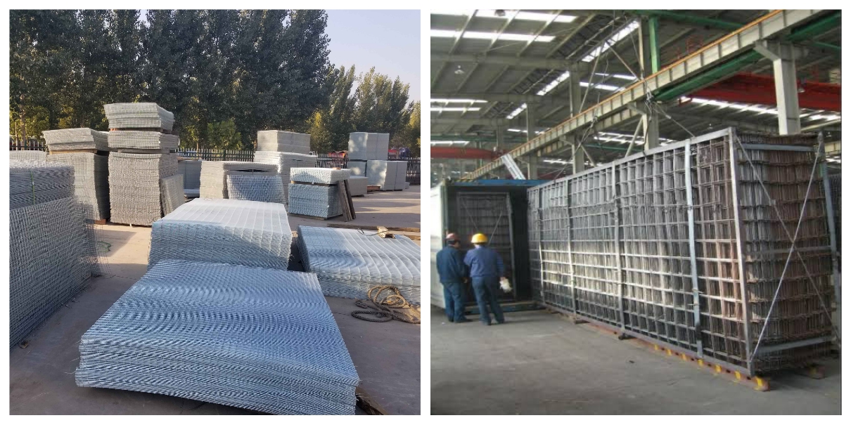 100mm 5.6 mm hot dipped galvanized welded gold mesh for Mali market