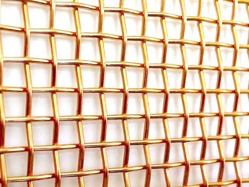 Bronze Wire Mesh With Beautiful Surface For Decorative And Architectural