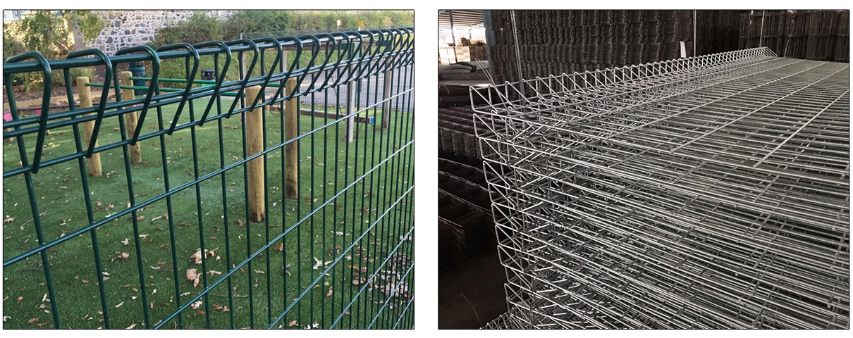 Hot Dipped Galvanized brc bending top fence heavy gauge rigid welded wire mesh fence panels