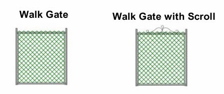 Chain Link Fence Gate
