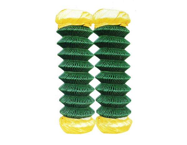 1.2mm 2'' 3'' Anti Climb Outdoor Security Gate Temporary Green PVC Coated Chain Link Fence