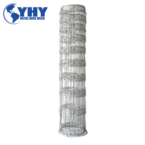 0.9m Height Galvanized 50mm Vertical Wire Distance 100m long hinge joint fence 