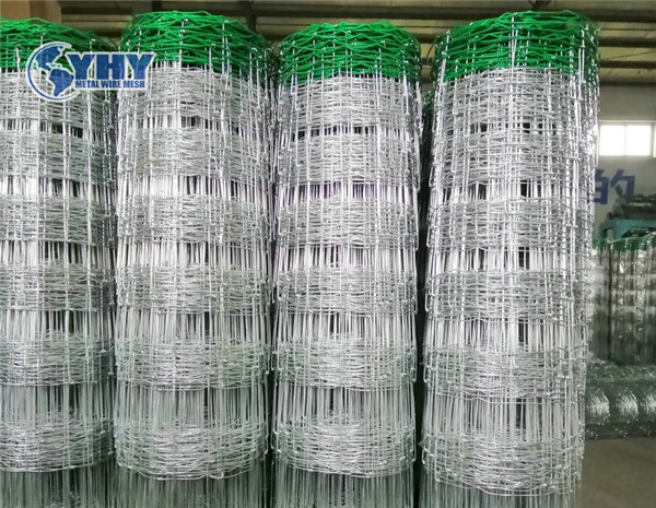 2.0m Height Galvanized 15cm Vertical Wire Distance 100m Long Green color PVC hinge  joint fence 