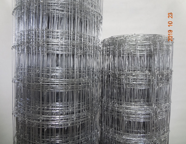 1.9m Height Galvanized 15cm Vertical Wire Distance 100m long fixed knot fence mesh