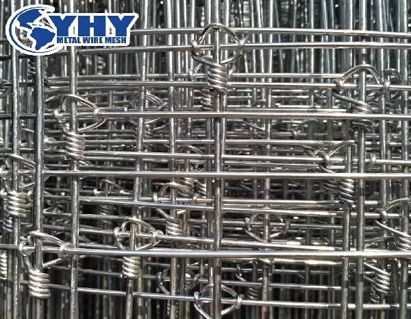 1.5m Height Galvanized 30cm Vertical Wire Distance 100m long Tight Lock field fence