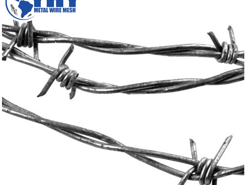 Razorblade sharp barbed wire hot-dipped galvanized 100m long barb wire 