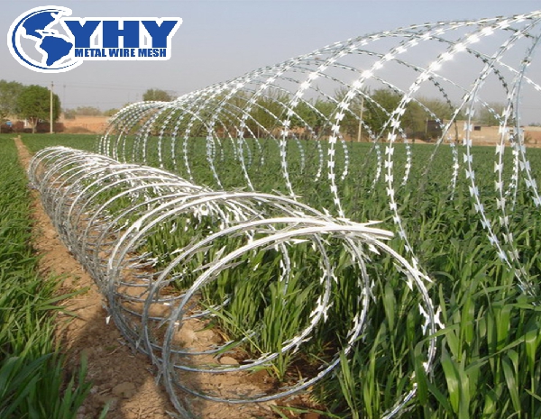 Military area high security protection razor wire barbed wire