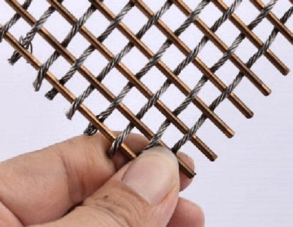 Smooth and bright surface Best Selling Square decorative Stainless Steel Woven crimped wire mesh 