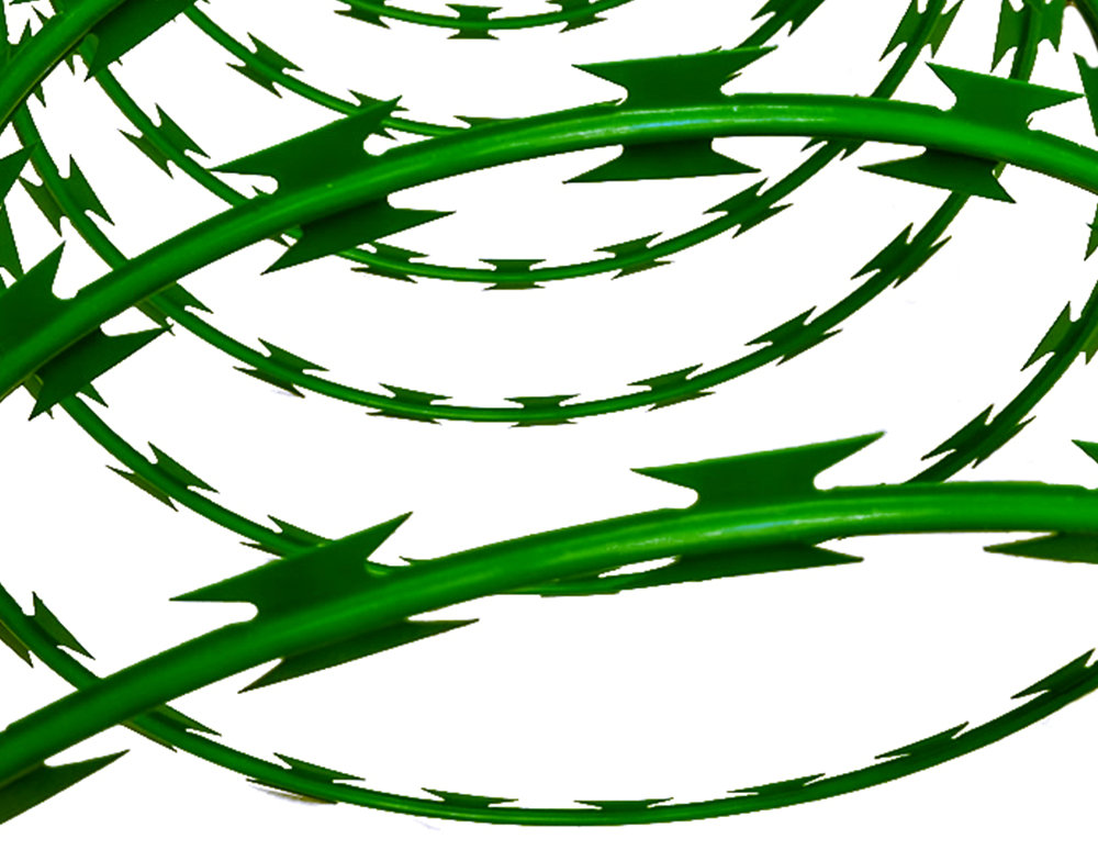 Color Powder Painted BTO-22 Concertina Razor Wire