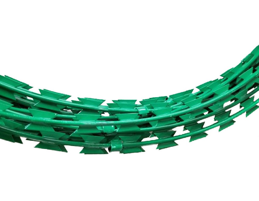 Color Powder Painted BTO-22 Concertina Razor Wire