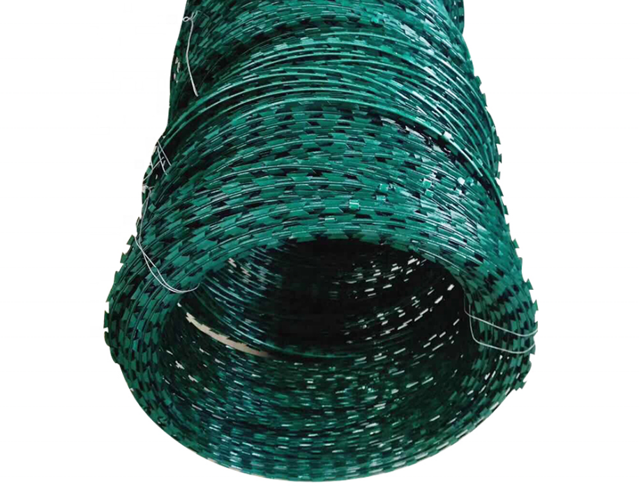 Color Powder Painted BTO-22 Concertina Razor Wire