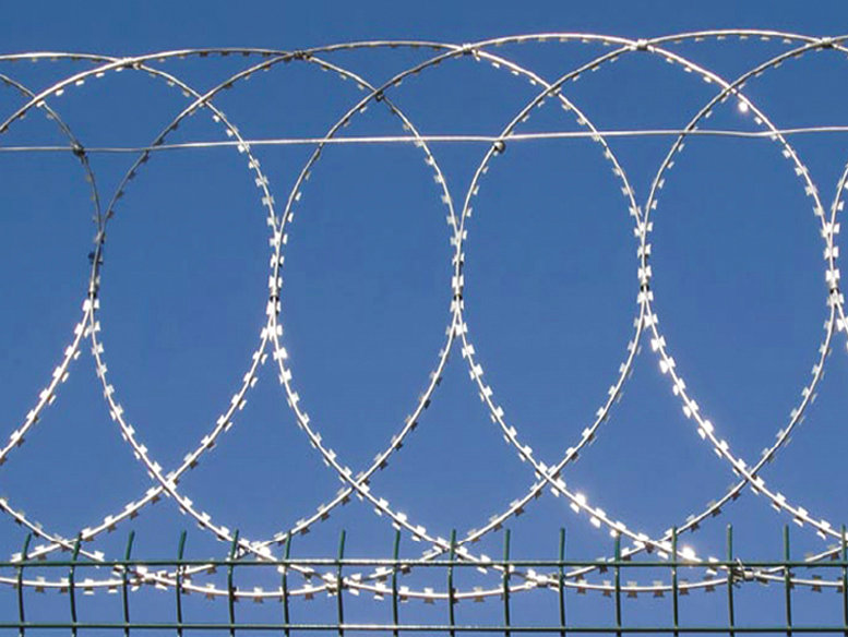 Anti Climb Iron Fence BTO-10 Concertina Razor Barbed Wire 