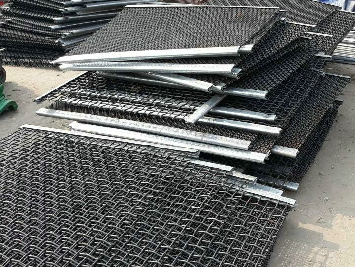 45# high carbon steel woven screen vibration screen mesh stone crusher screen 