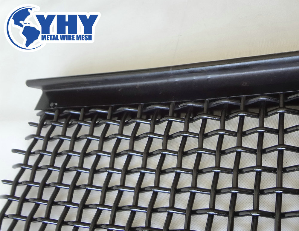 60# steel vibrating screen wire mesh with hook for crusher