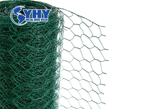 Hot dipped galvnaized then PVC coated fish wire mesh 12bwg 1 1/2