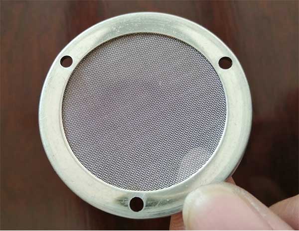 ss304 filter mesh disc with 3 small holes in the edge