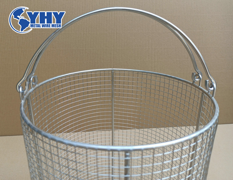ss 304 steel mesh tote baskets 