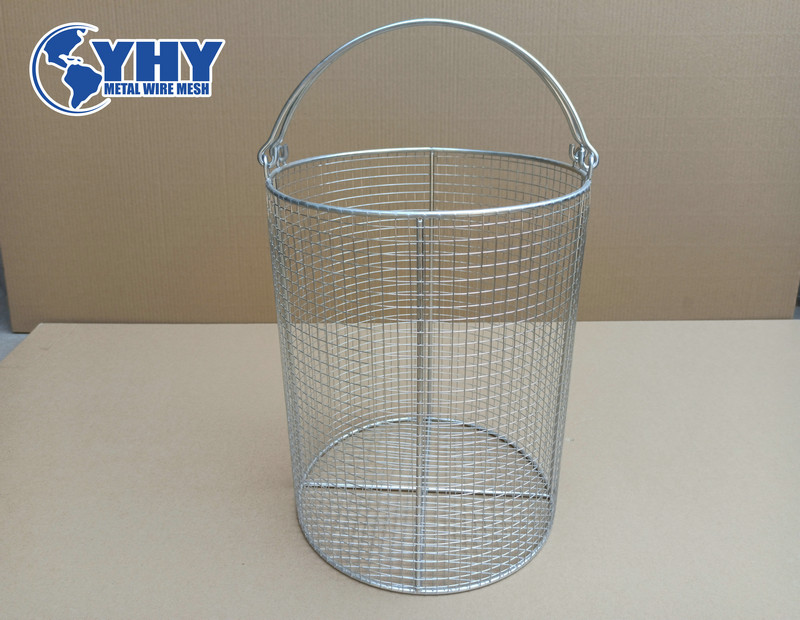 ss 304 steel mesh tote baskets 