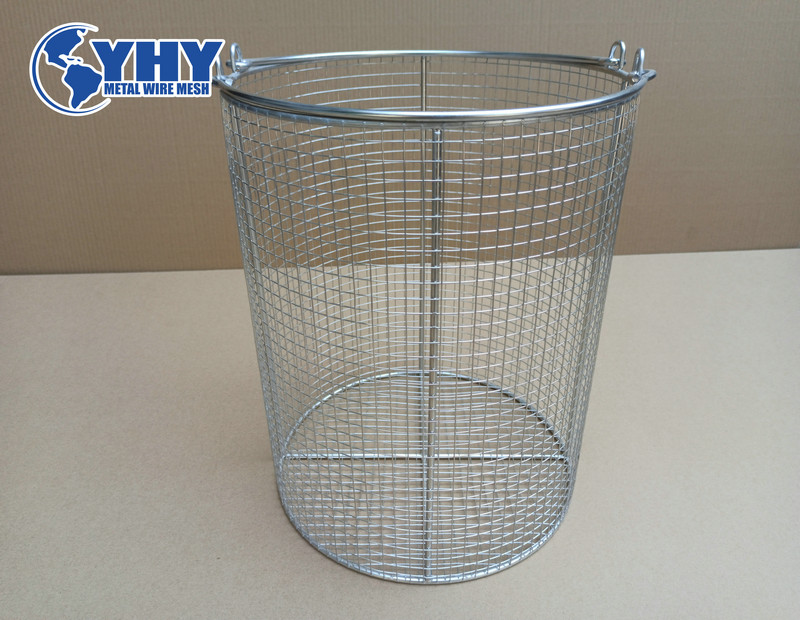 ss 304 steel mesh tote baskets 