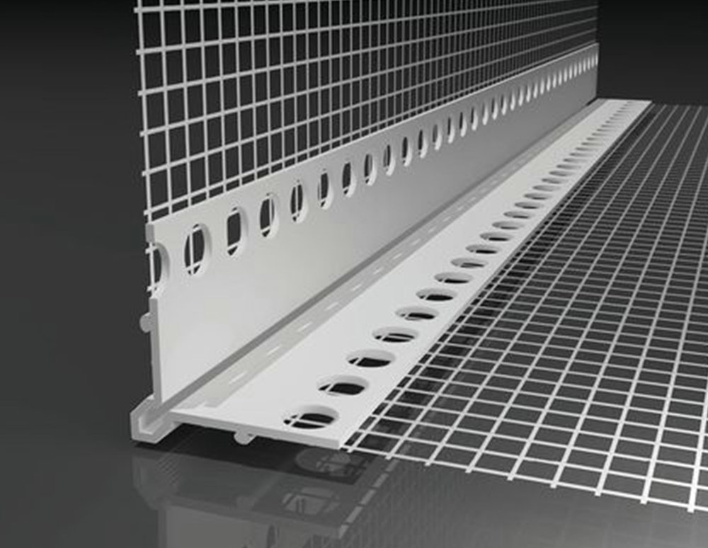 External wall insulation system PVC corner bead