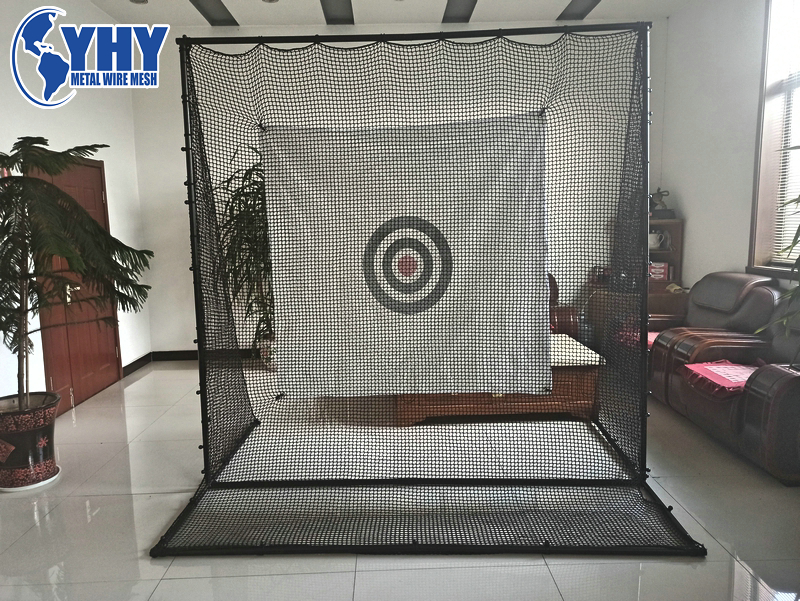 Indoor and outdoor Professional 2.4M*2.4M*1M UV treated Golf Practice Cage With Steel Frame, Netting