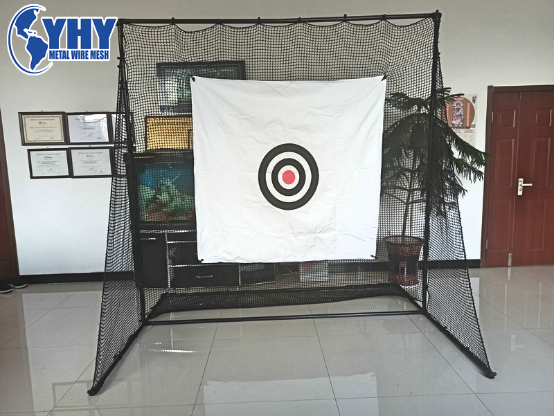 Indoor and outdoor Professional 2.4M*2.4M*1M UV treated Golf Practice Cage With Steel Frame, Netting