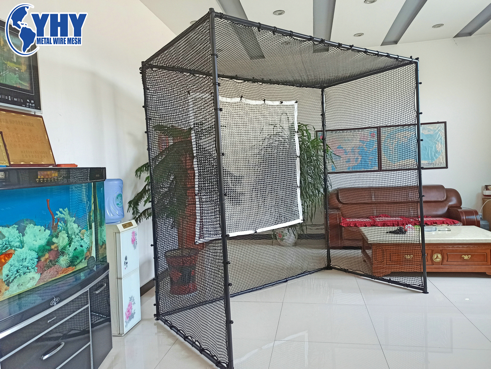 High-quality Golf Hitting Cage with Iron painted pipe frame for Golf Practice training Net