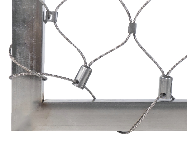 Ferrule Stainless Steel Wire Rope Aviary Mesh Resists Well to Eagle Tearing and Corrosion
