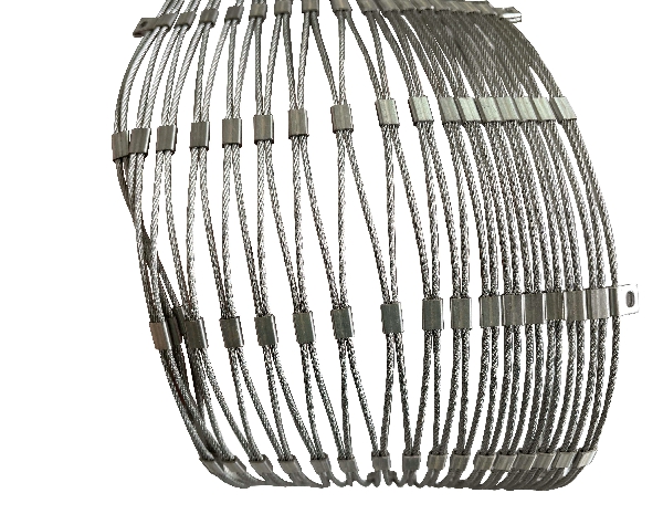 Ferrule Stainless Steel Wire Rope Aviary Mesh Resists Well to Eagle Tearing and Corrosion