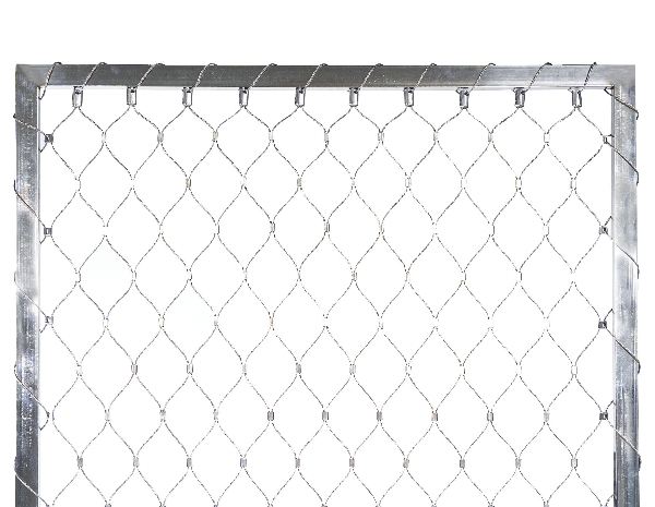 Ferrule Stainless Steel Wire Rope Aviary Mesh Resists Well to Eagle Tearing and Corrosion