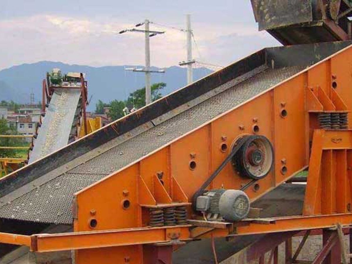 Sand vibrating screen for construction