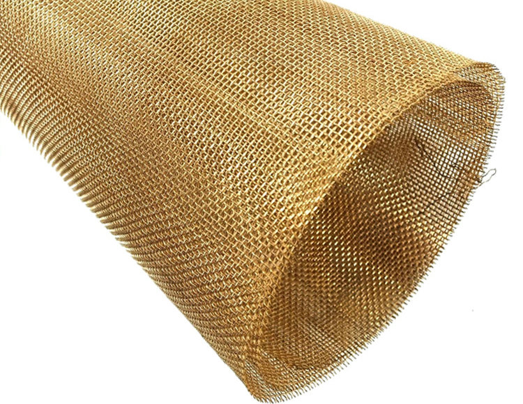 Brass Wire Mesh Used For Filters Materials Or Insect Screen, Facades