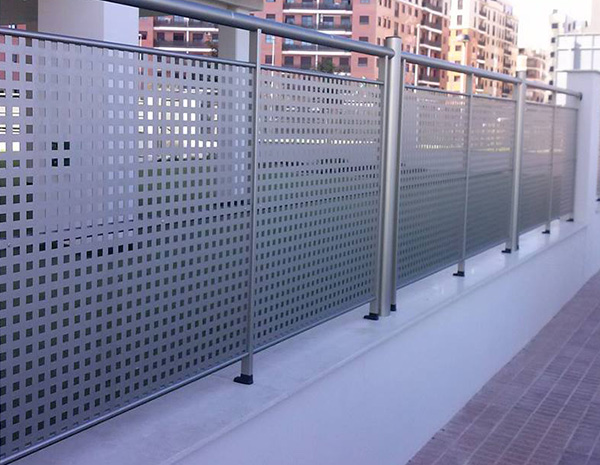 Practical architectural and constructive applications of perforated metal