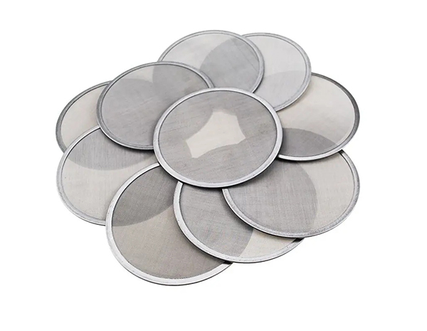 ss304 filter mesh disc with 3 small holes in the edge