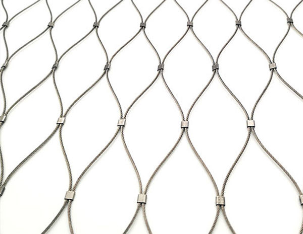 SS304 Architectural Diamond Rope Wire Mesh 