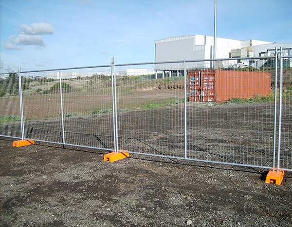What is the function of construction isolation temporary fence