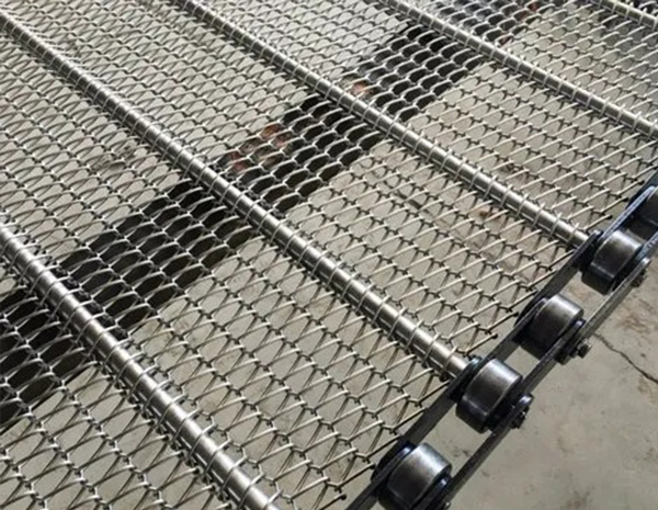 Chain Link conveyor belt for food transfer