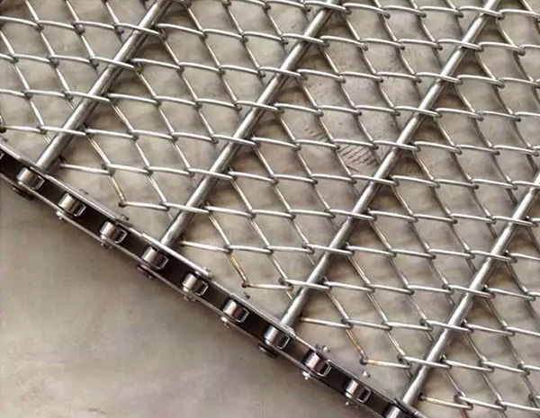 Chain Link conveyor belt for food transfer