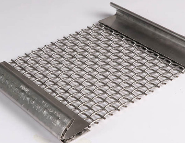  Crimped Mining Screen Mesh Sheet For Vibrating Machine With Hook / Reinforcing Edges