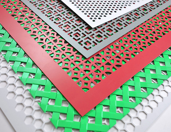 colors powder coated perforated metal sheet