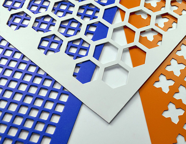 colors powder coated perforated metal sheet